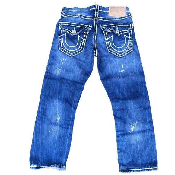 VINTAGE True Religion Jeans Size 30 RICKY FLAP T Blue - Picture 2 of 9